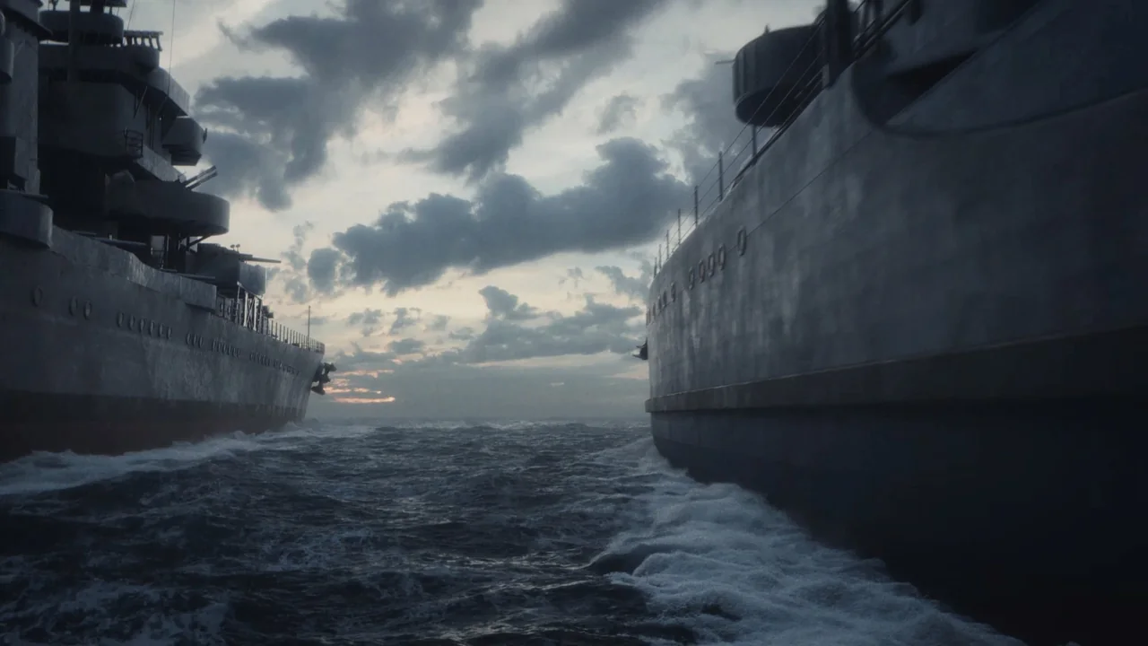 Call of Duty Vanguard: Warships at dusk